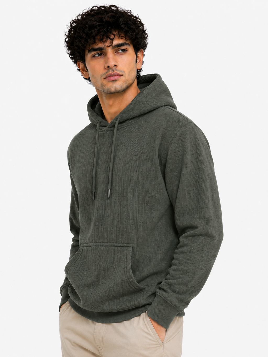 Men's Full Sleeve Hoodie with Kangaroo Pocket