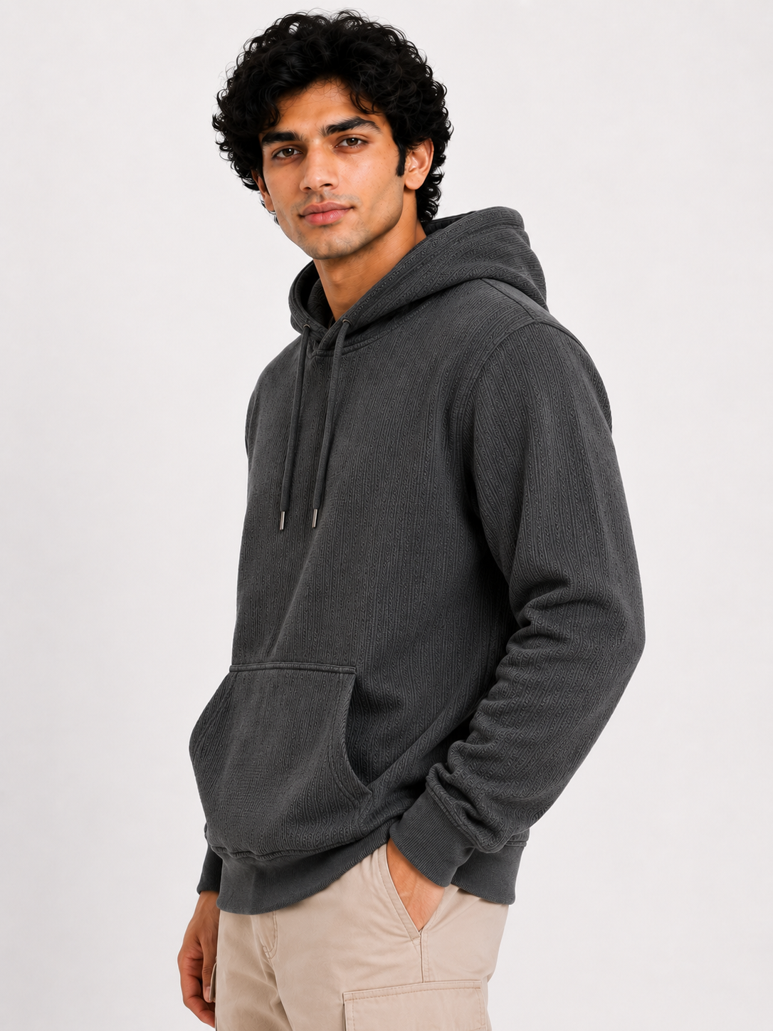 Men's Full Sleeve Hoodie with Kangaroo Pocket
