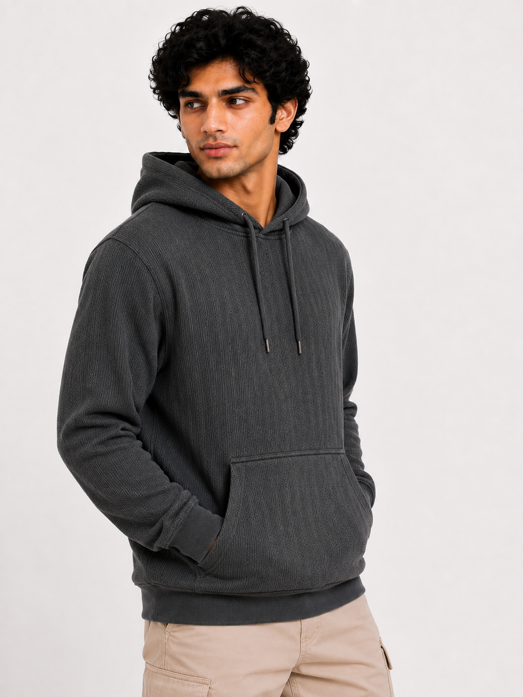 Men's Full Sleeve Hoodie with Kangaroo Pocket