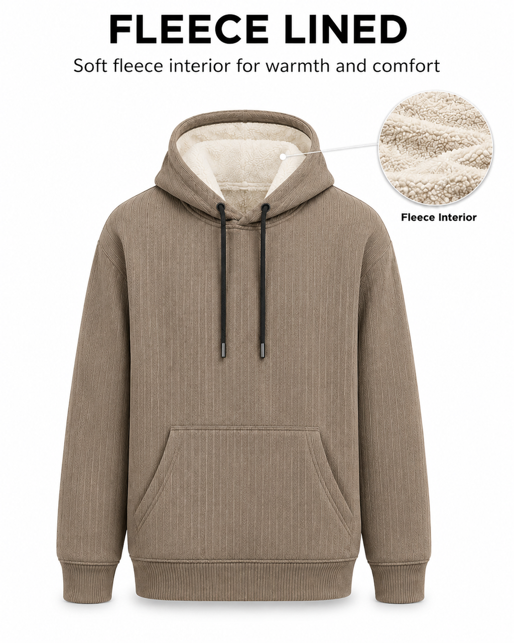 Men's Full Sleeve Hoodie with Kangaroo Pocket