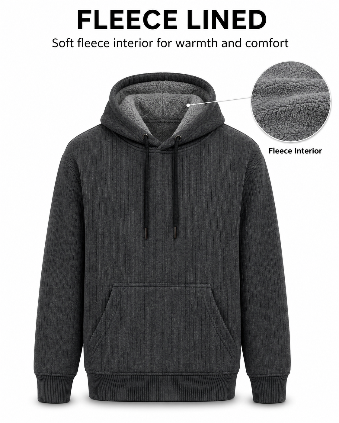 Men's Full Sleeve Hoodie with Kangaroo Pocket