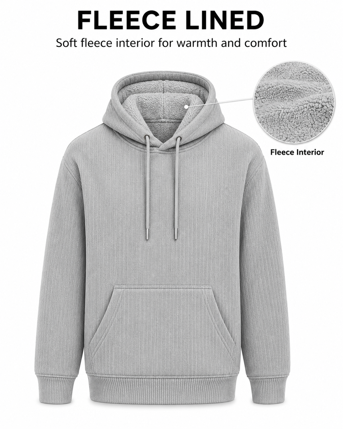 Men's Full Sleeve Hoodie with Kangaroo Pocket
