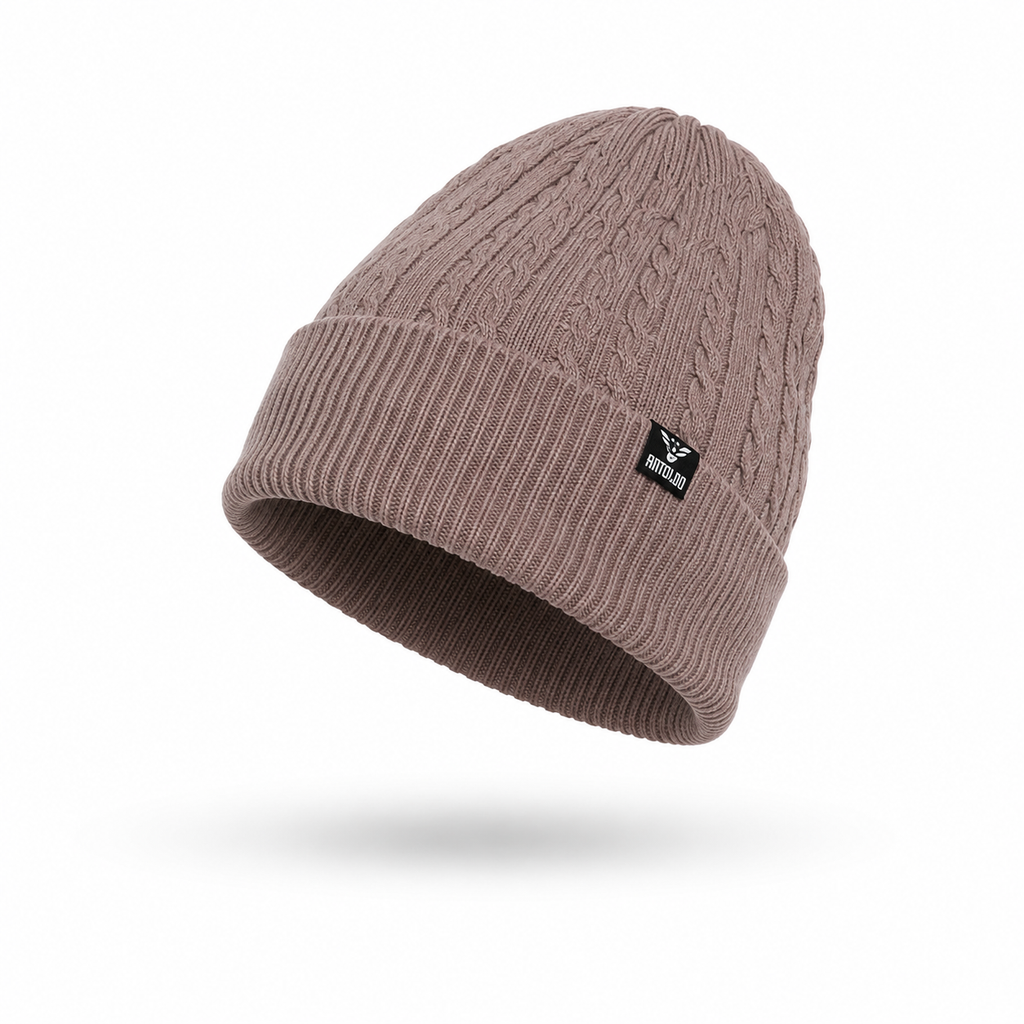 AMOLDO Unisex Woolen Beanie Cap & Muffler Winter Set