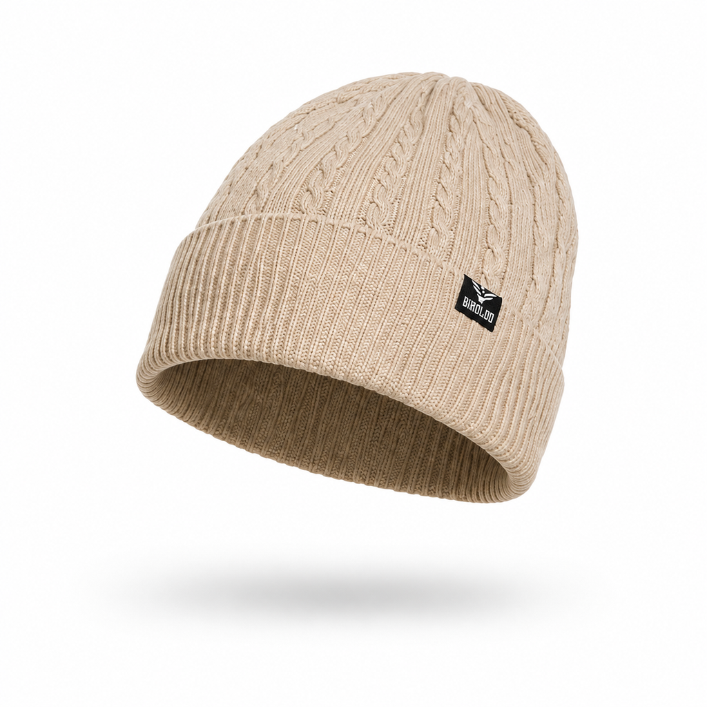 AMOLDO Unisex Woolen Beanie Cap & Muffler Winter Set