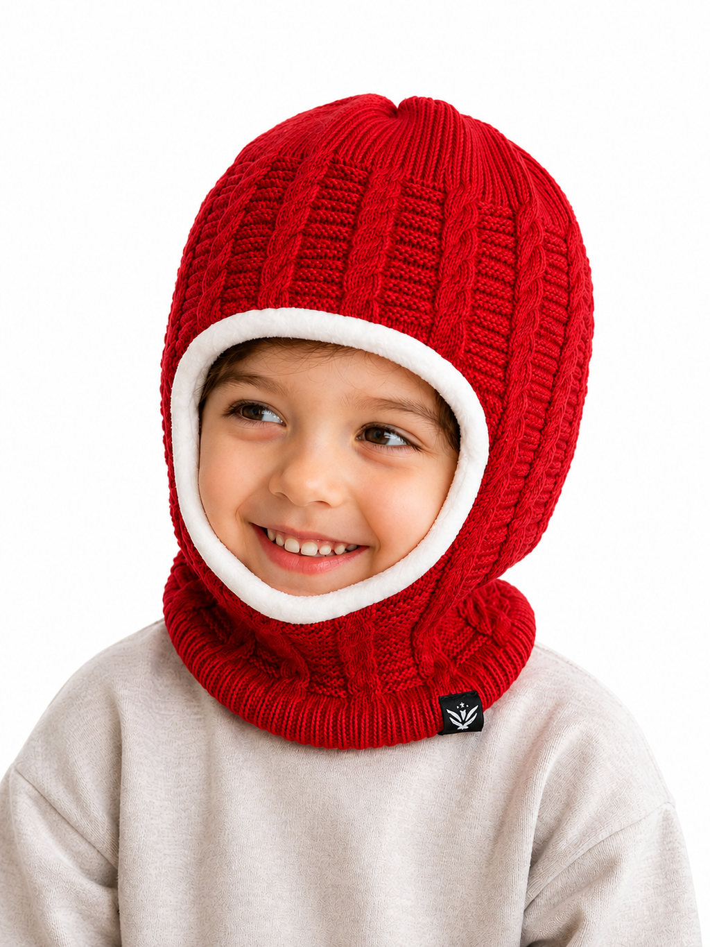 AMOLDO Kids Warm Knitted Woolen Monkey Cap 3–8 Years