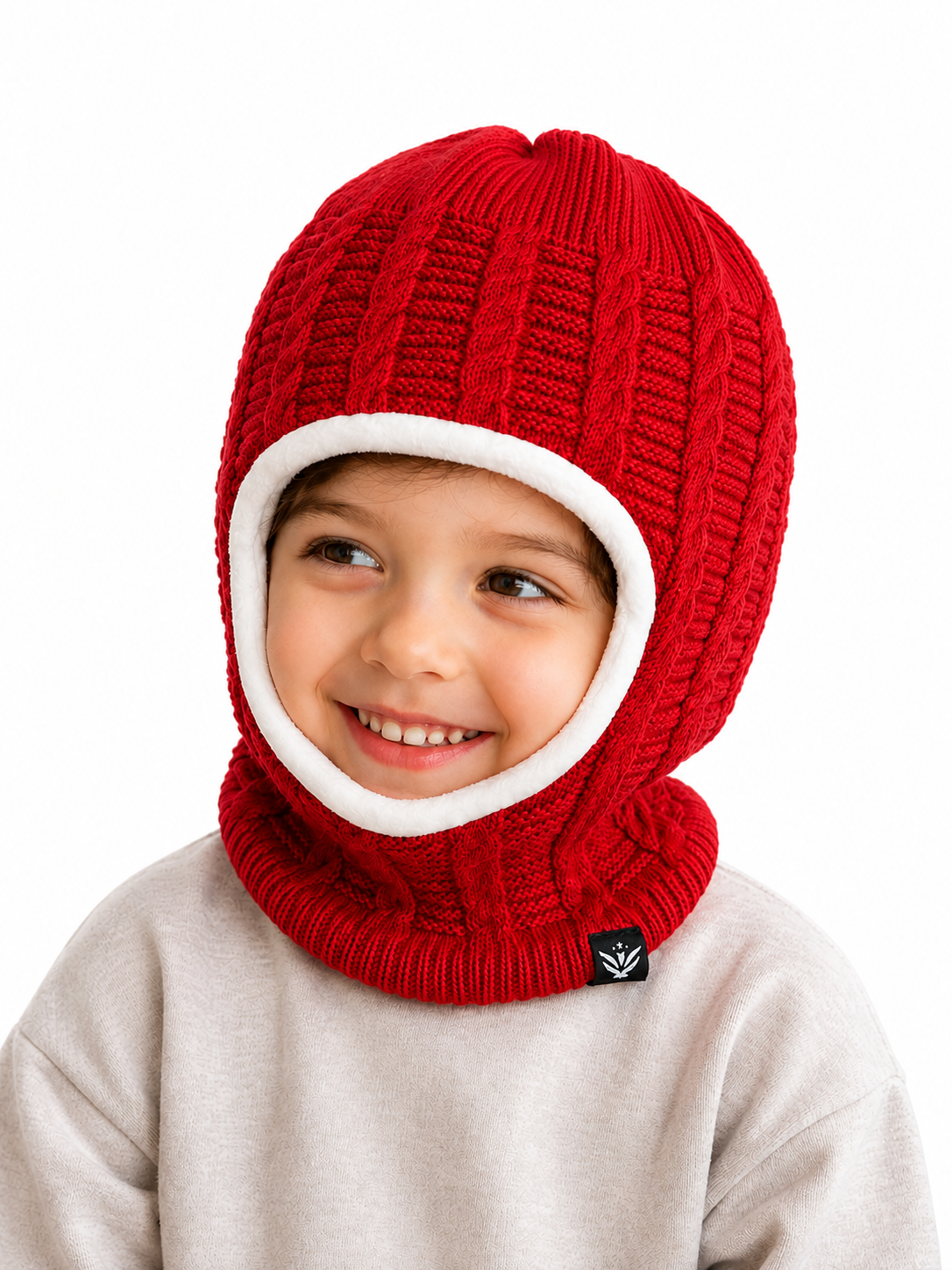 AMOLDO Kids Warm Knitted Woolen Monkey Cap 3–8 Years
