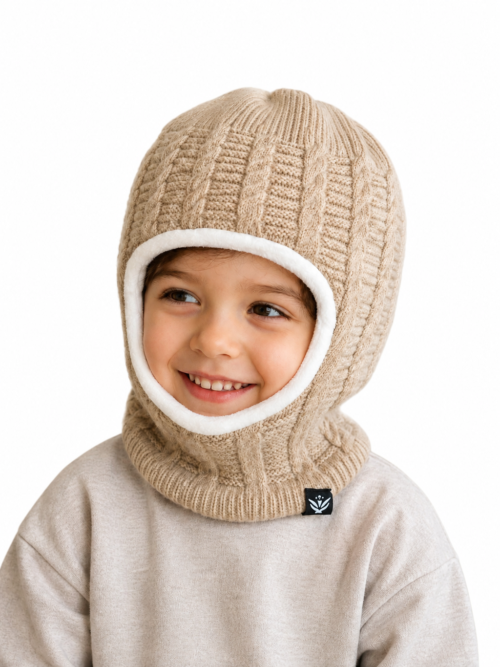 AMOLDO Kids Warm Knitted Woolen Monkey Cap 3–8 Years