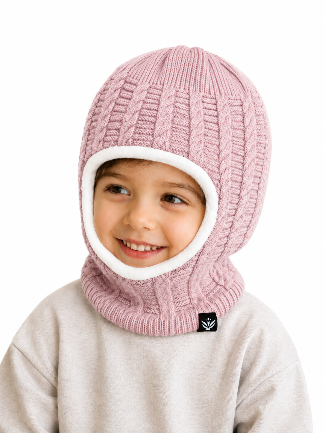 AMOLDO Kids Warm Knitted Woolen Monkey Cap 3–8 Years