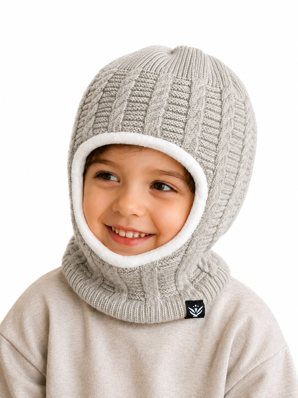 AMOLDO Kids Warm Knitted Woolen Monkey Cap 3–8 Years
