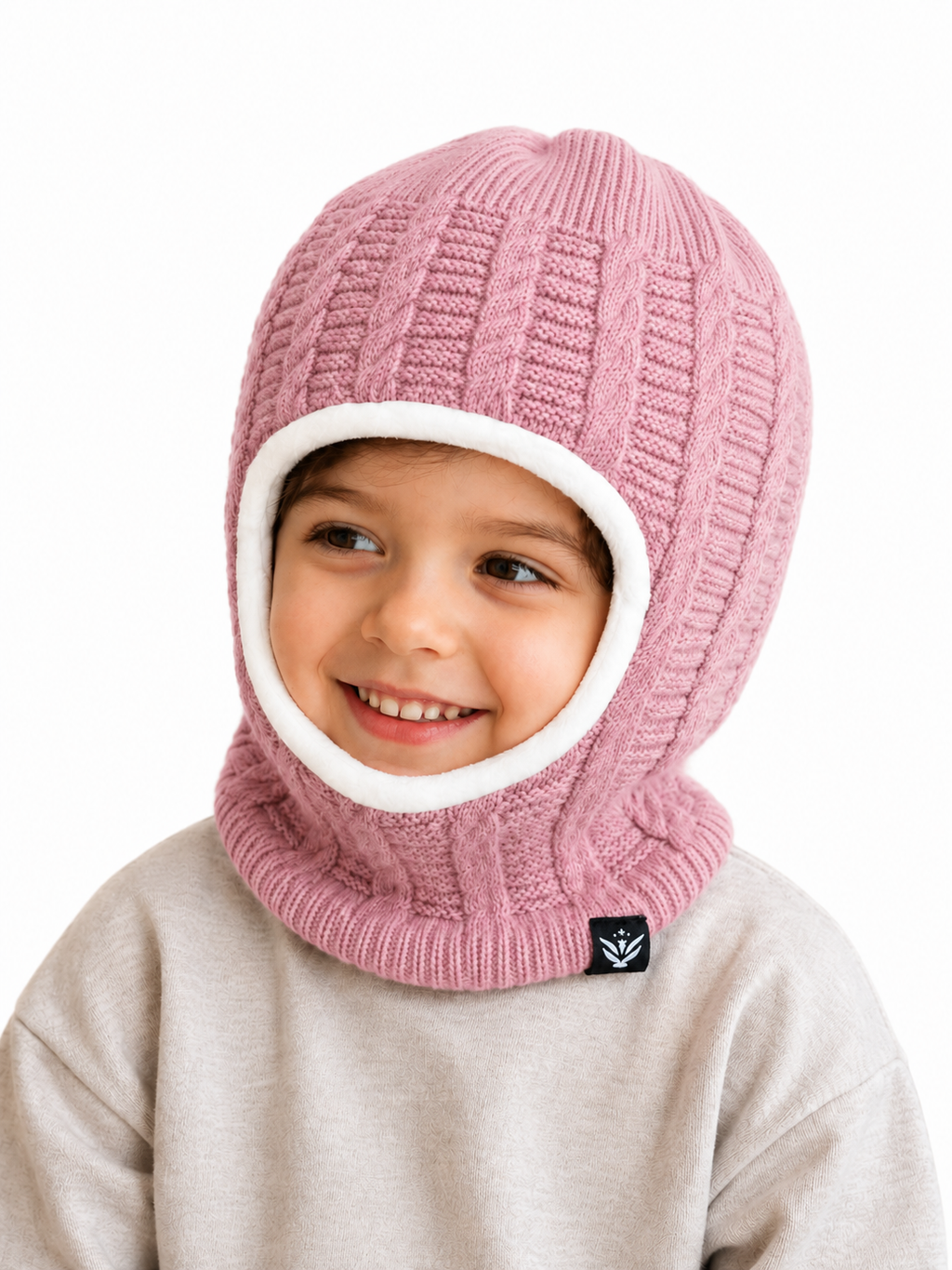 AMOLDO Kids Warm Knitted Woolen Monkey Cap 3–8 Years