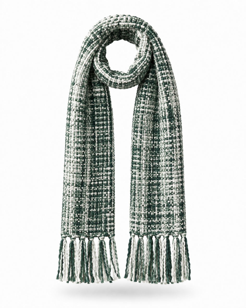 Unisex Black Woolen Muffler | Soft Winter Scarf