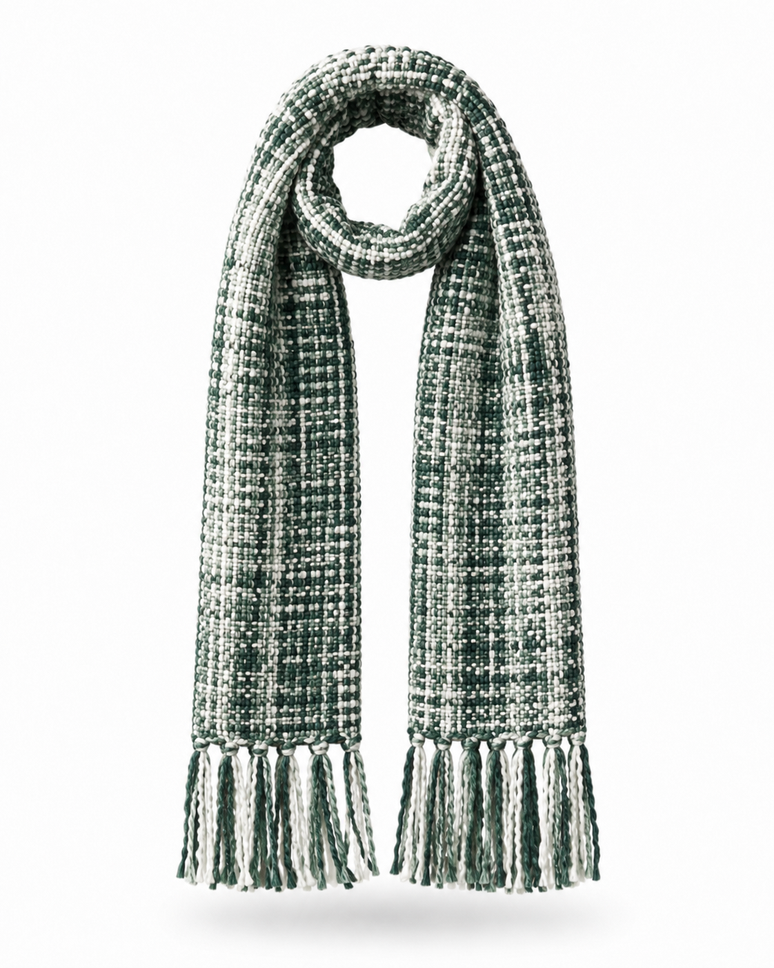 Unisex Black Woolen Muffler | Soft Winter Scarf