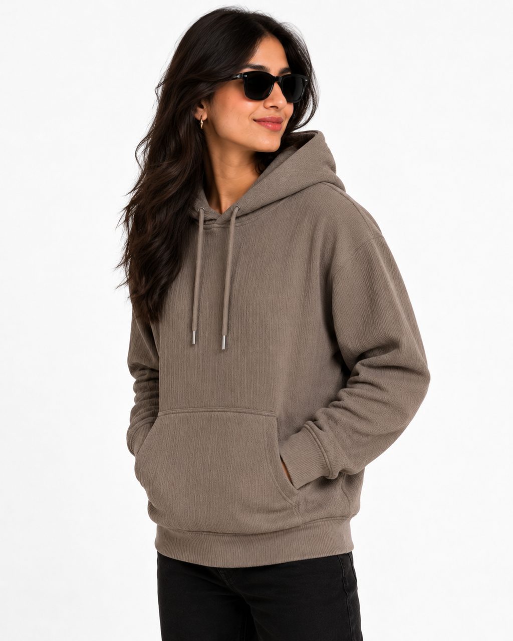 AMOLDO Women's Pullover Hoodie | Kangaroo Pocket | Full Sleeve Winter Hooded Sweatshirt