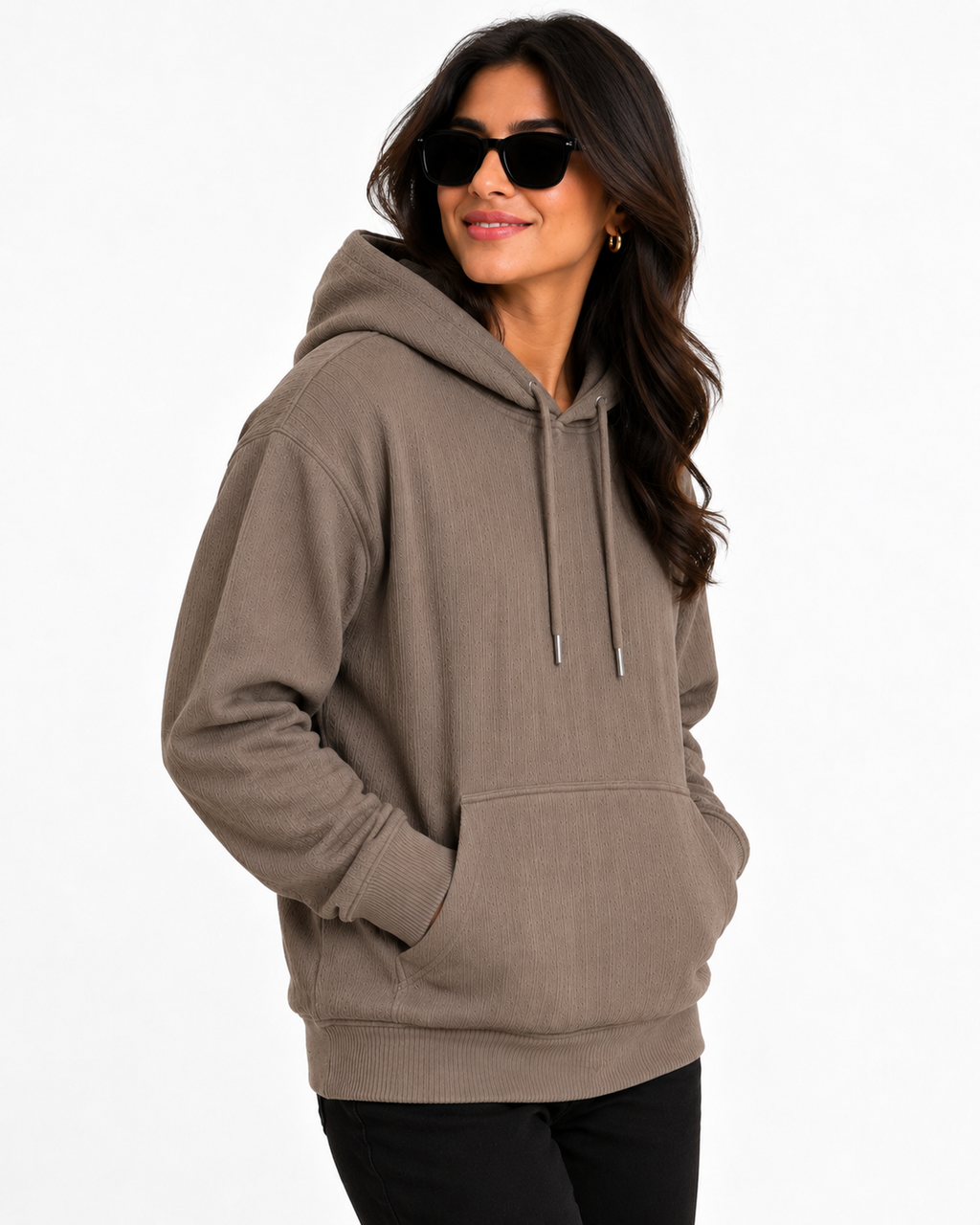 AMOLDO Women's Pullover Hoodie | Kangaroo Pocket | Full Sleeve Winter Hooded Sweatshirt