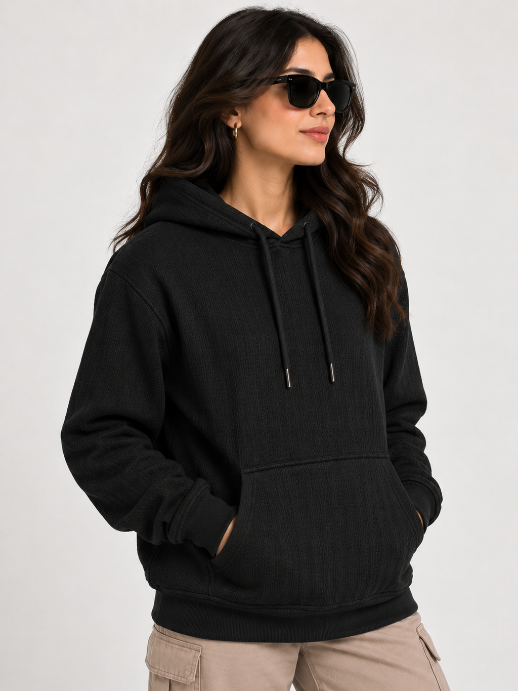 AMOLDO Women's Pullover Hoodie | Kangaroo Pocket | Full Sleeve Winter Hooded Sweatshirt