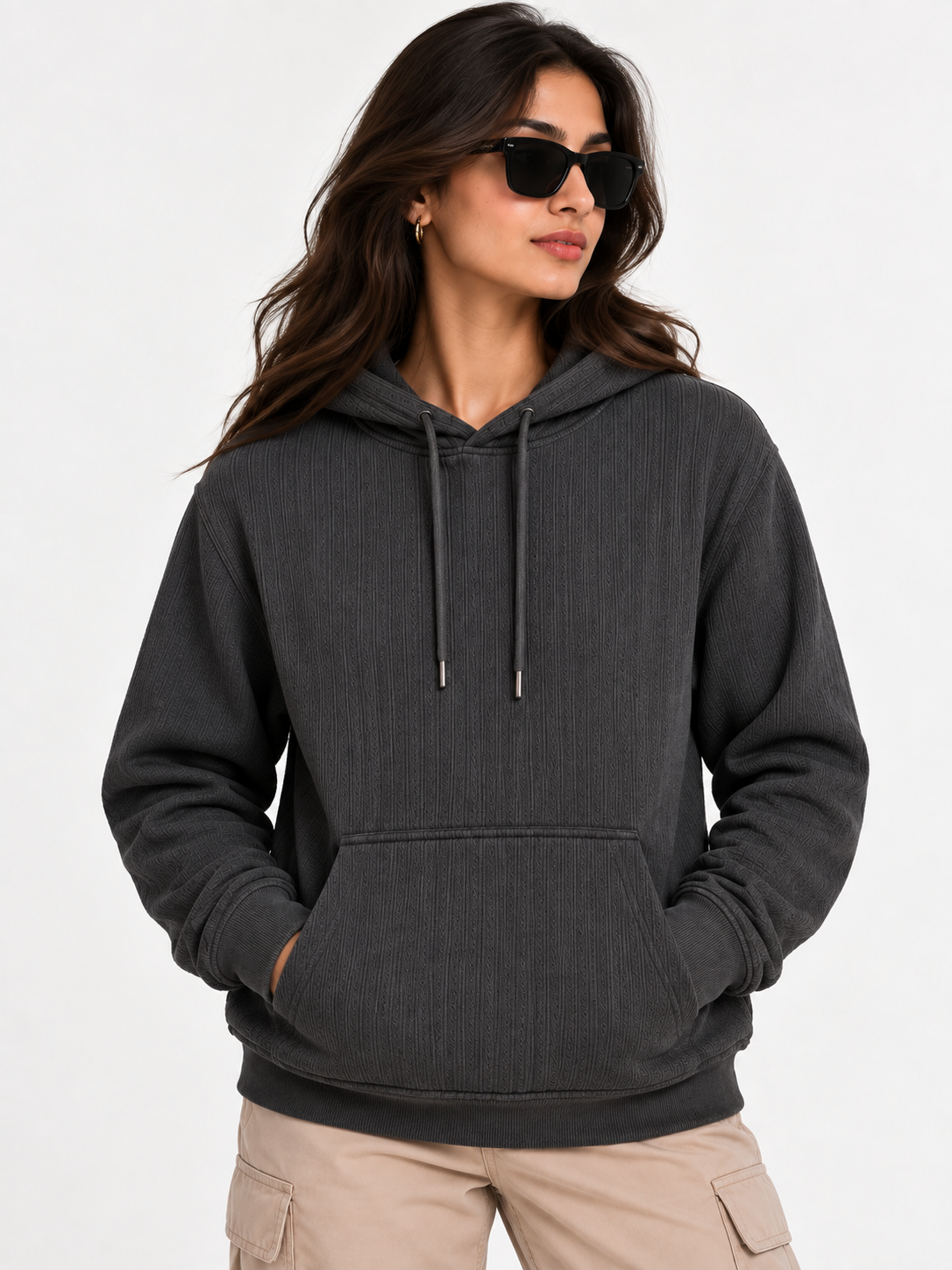 AMOLDO Women's Pullover Hoodie | Kangaroo Pocket | Full Sleeve Winter Hooded Sweatshirt