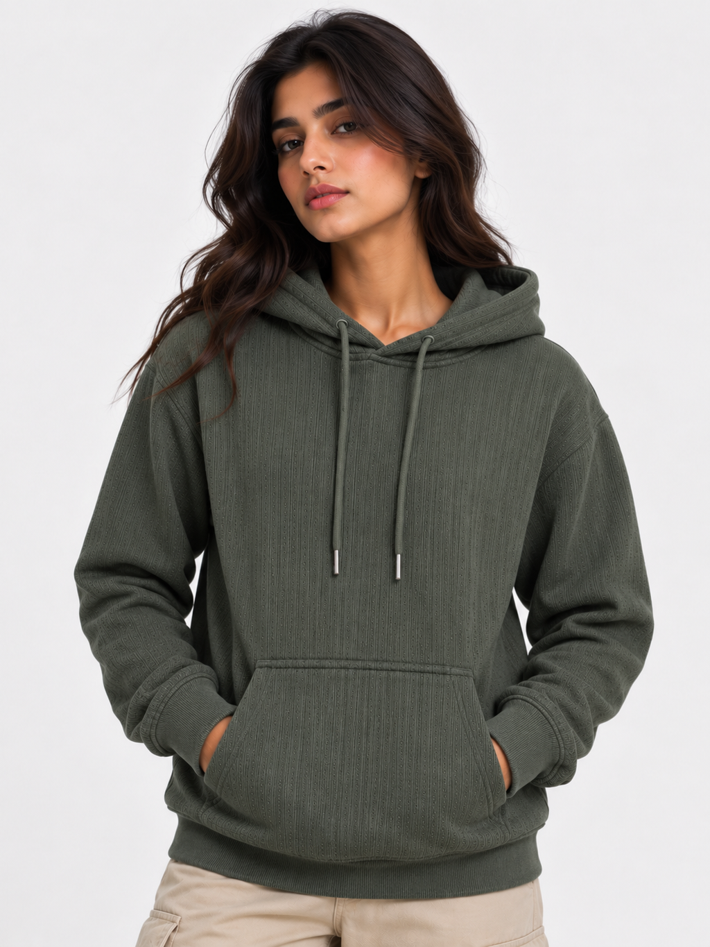 AMOLDO Women's Pullover Hoodie | Kangaroo Pocket | Full Sleeve Winter Hooded Sweatshirt