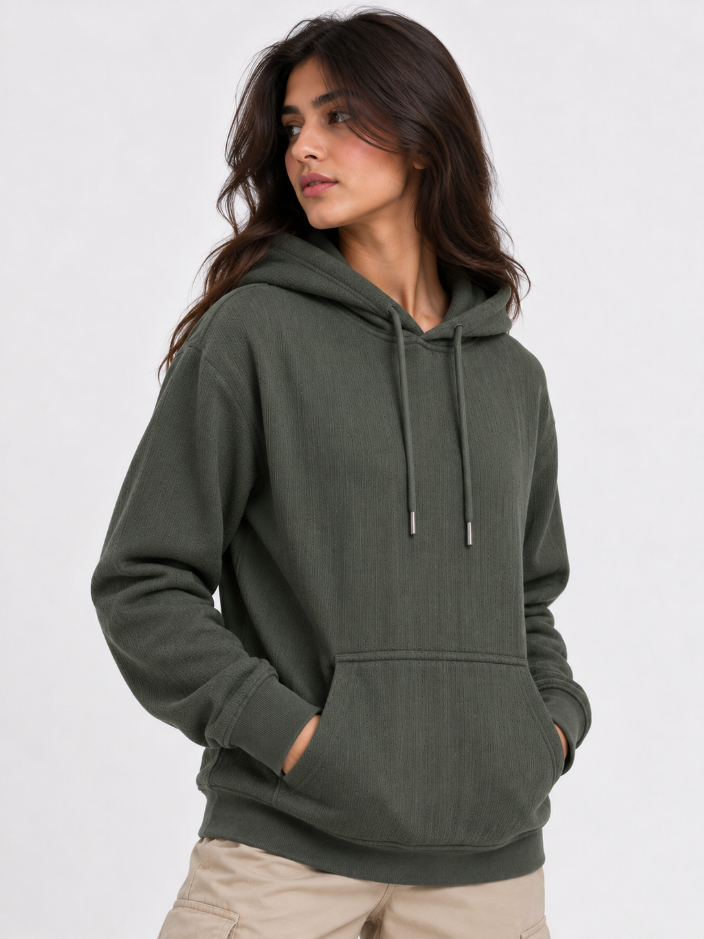 AMOLDO Women's Pullover Hoodie | Kangaroo Pocket | Full Sleeve Winter Hooded Sweatshirt
