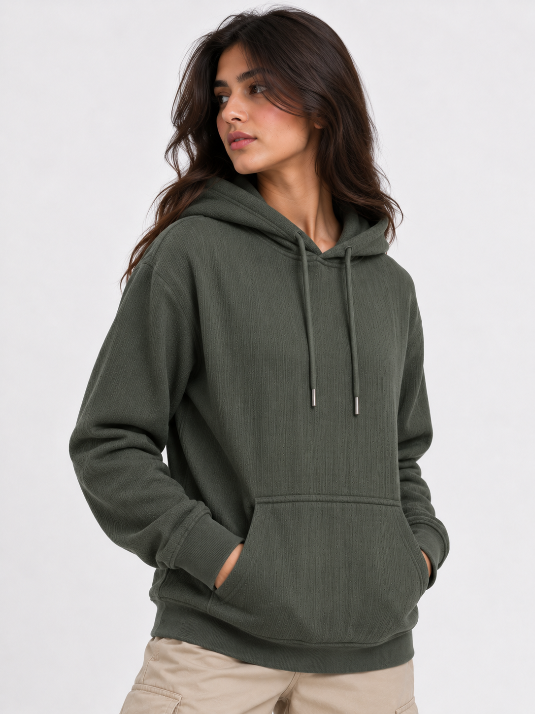 AMOLDO Women's Pullover Hoodie | Kangaroo Pocket | Full Sleeve Winter Hooded Sweatshirt