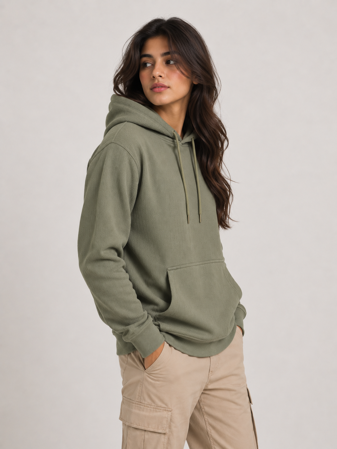 AMOLDO Women's Pullover Hoodie | Kangaroo Pocket | Full Sleeve Winter Hooded Sweatshirt