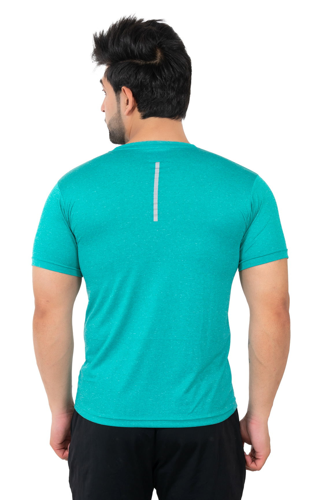 Solid Men's Dry Fit T-shirt- Sea-Green |Amoldo