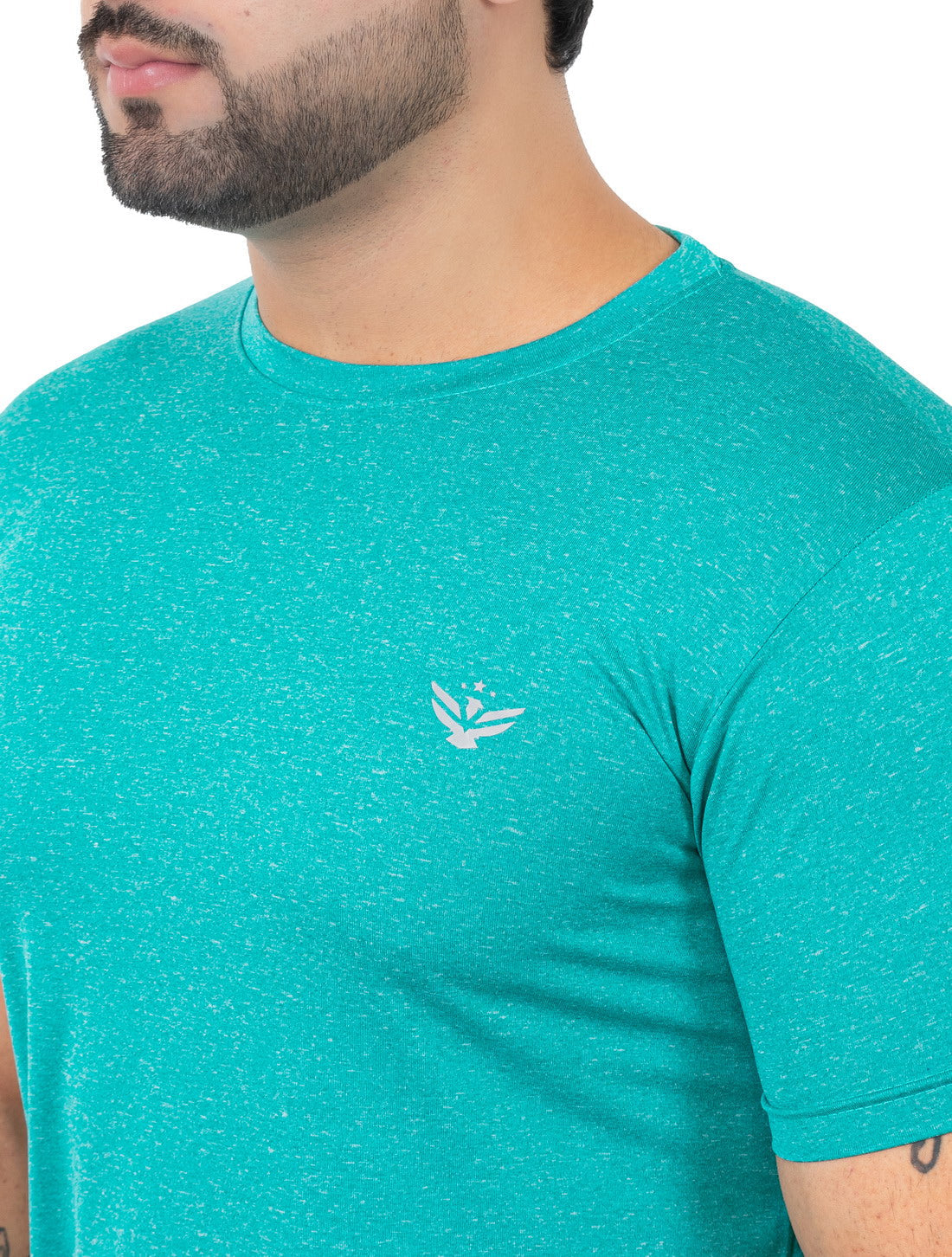 Solid Men's Dry Fit T-shirt- Sea-Green |Amoldo