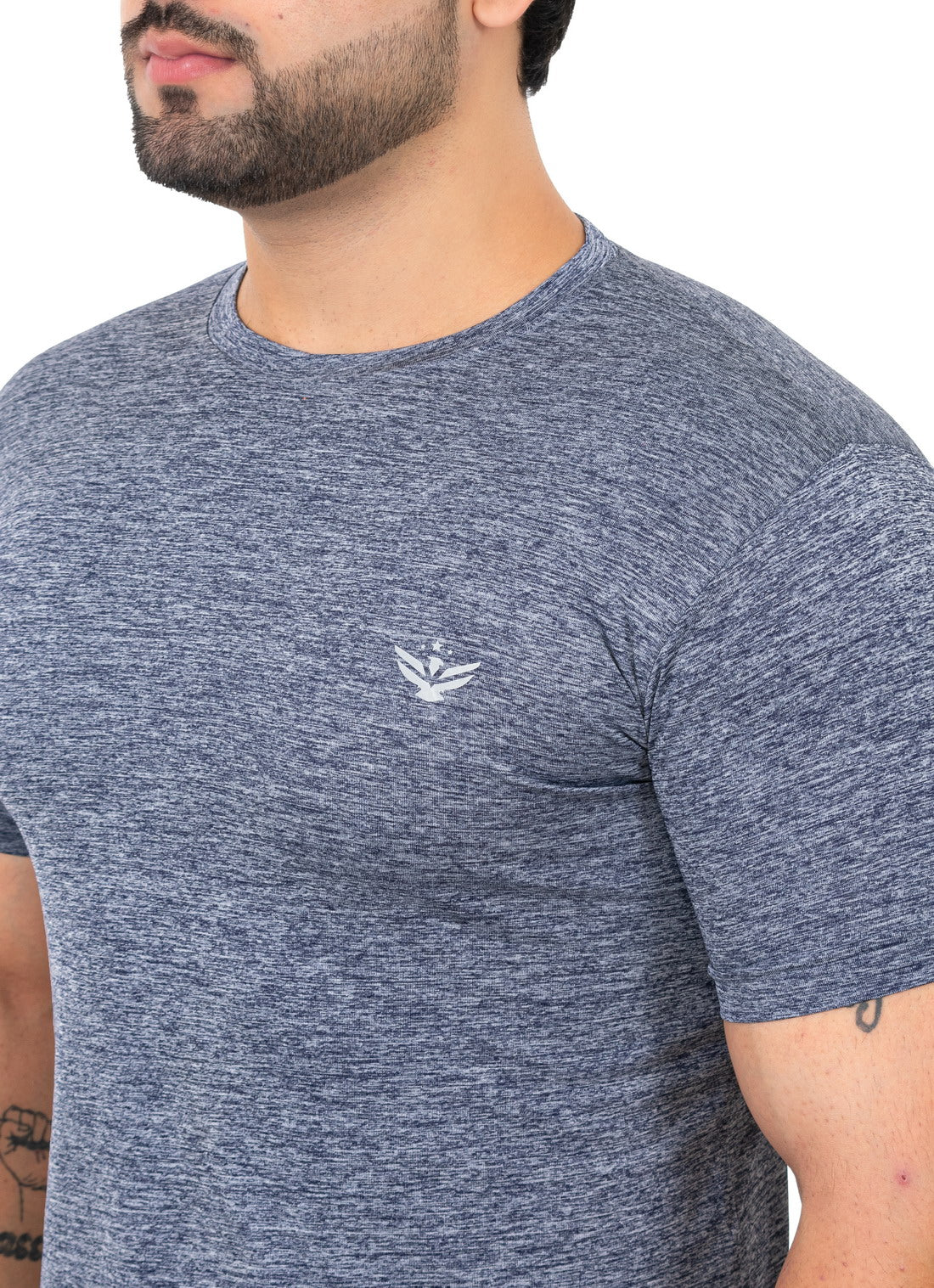 Solid Men's Dry Fit T-shirt- Grey |Amoldo