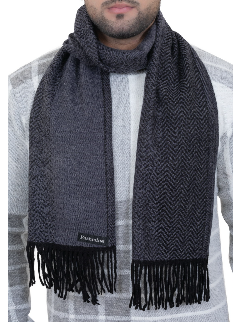Woolen plain Muffler- Navy | Amoldo