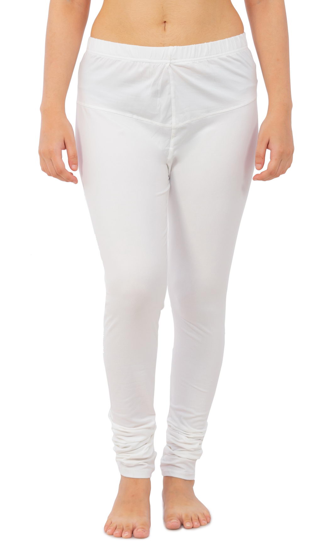 Women's Plain Leggings - White | AMOLDO