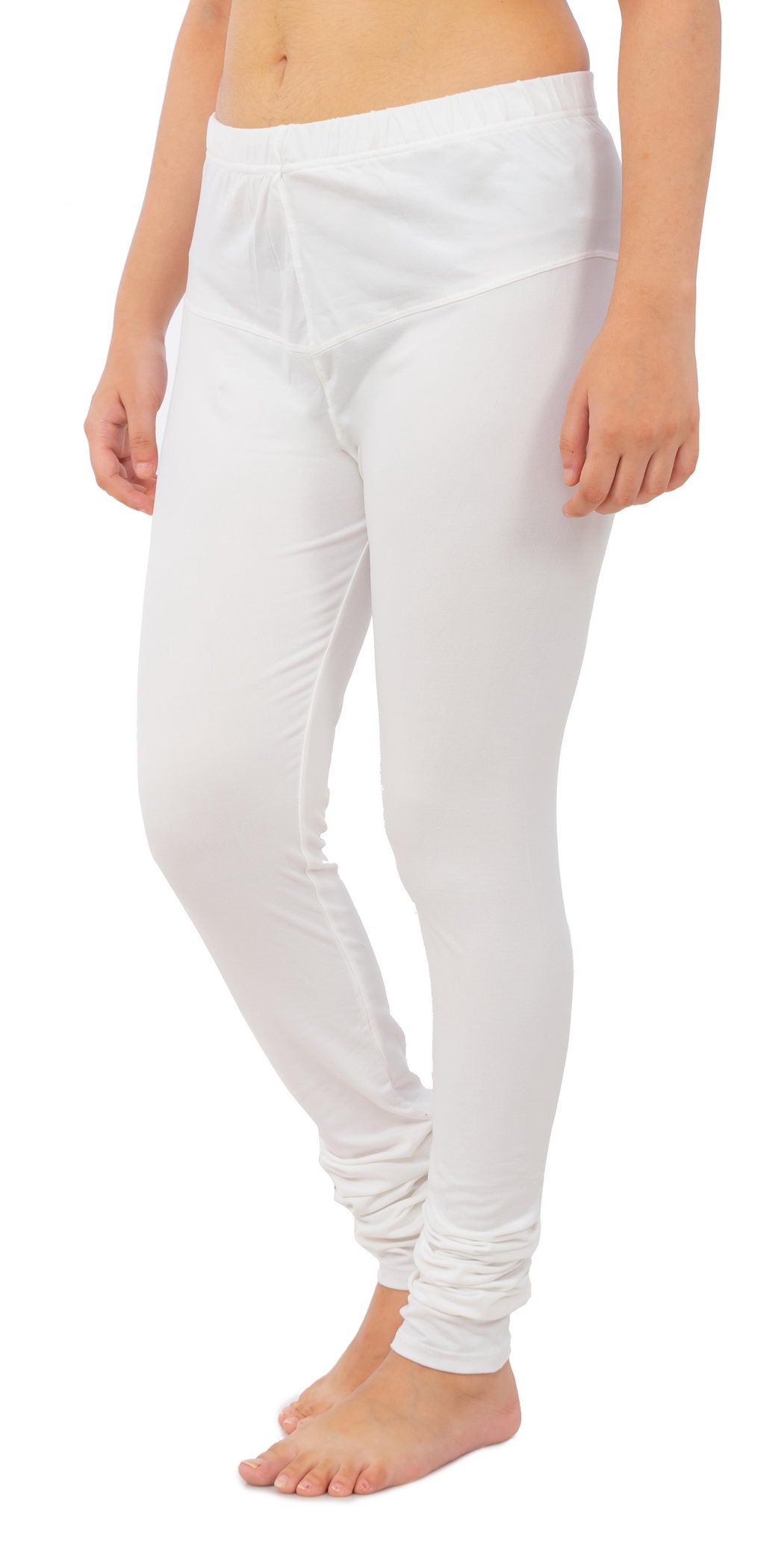 Women's Plain Leggings - White | AMOLDO