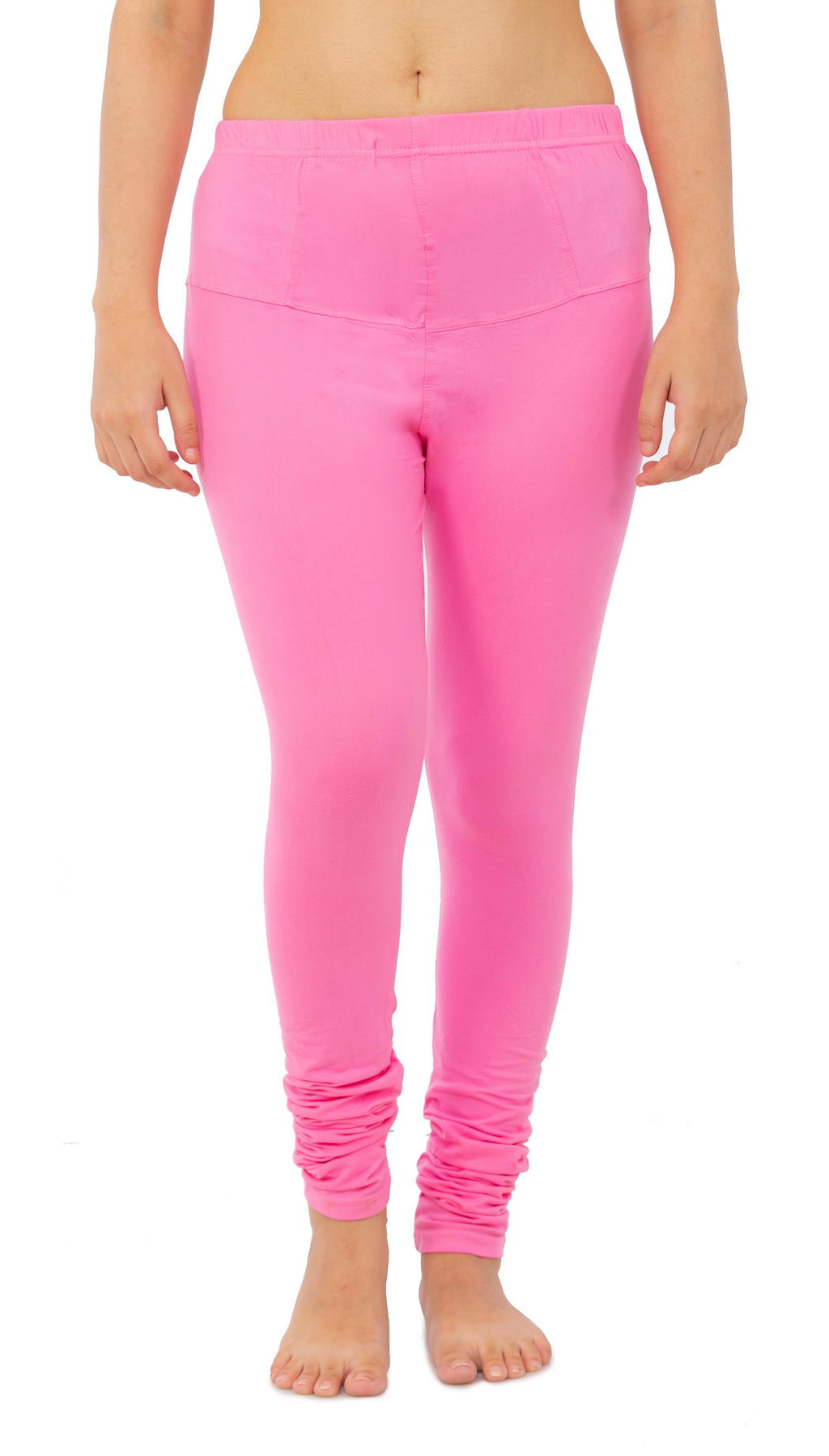 Women's Plain Leggings - Pink | AMOLDO