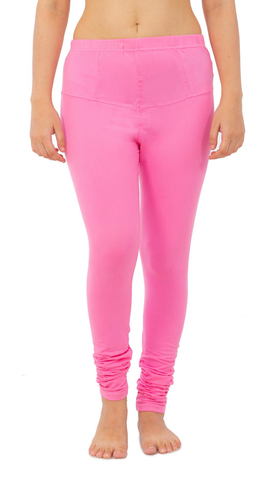 Women's Plain Leggings - Pink | AMOLDO