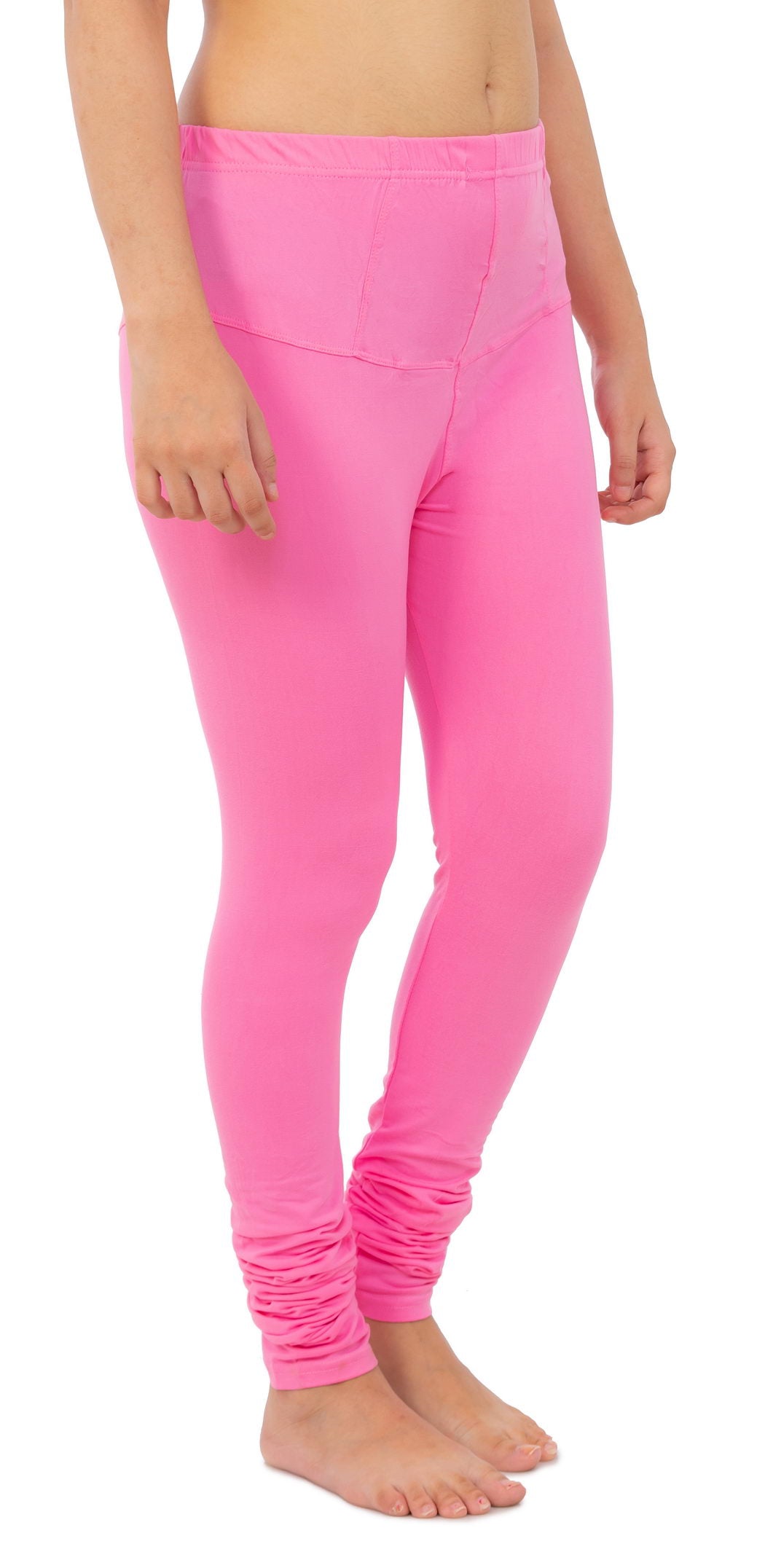 Women's Plain Leggings - Pink | AMOLDO