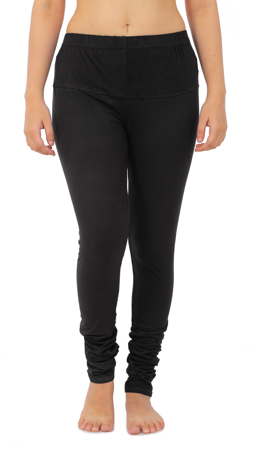 Women's Plain Leggings - Black | AMOLDO