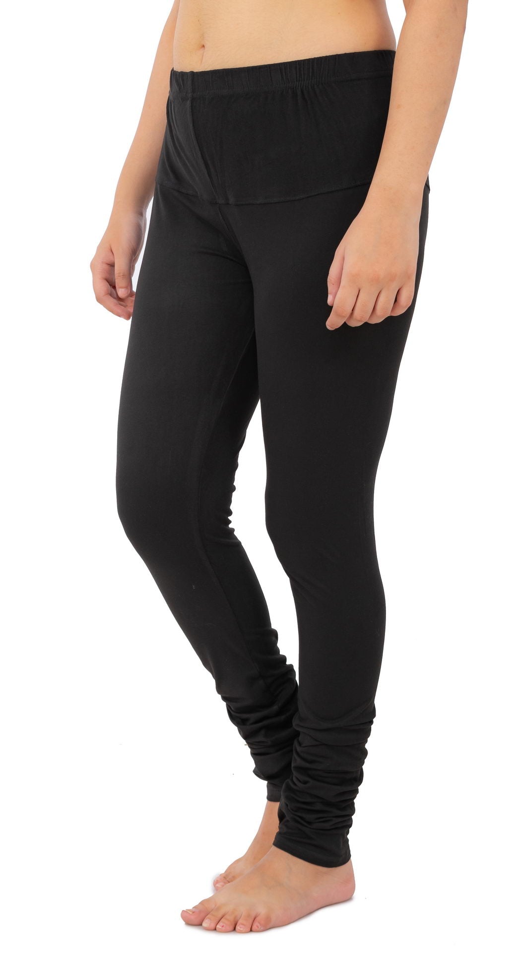 Women's Plain Leggings - Black | AMOLDO