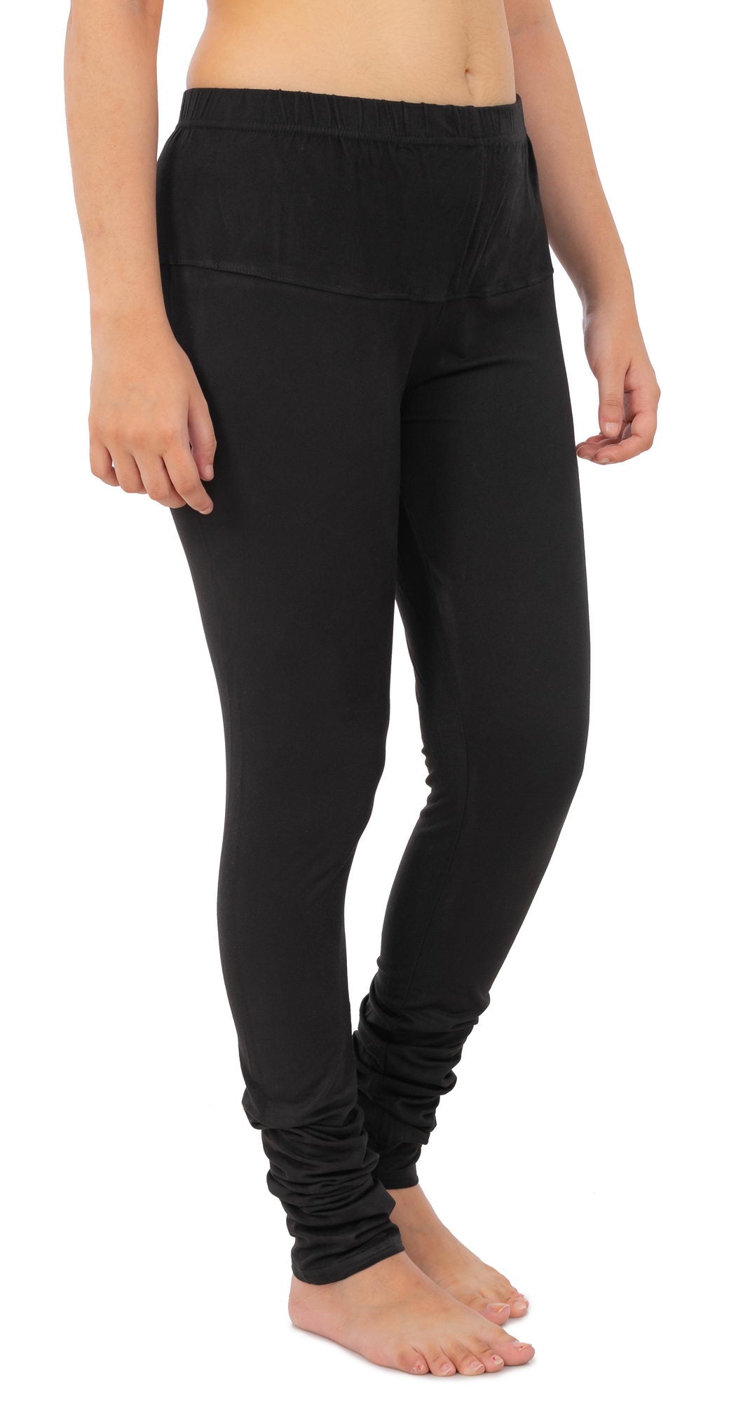 Women's Plain Leggings - Black | AMOLDO