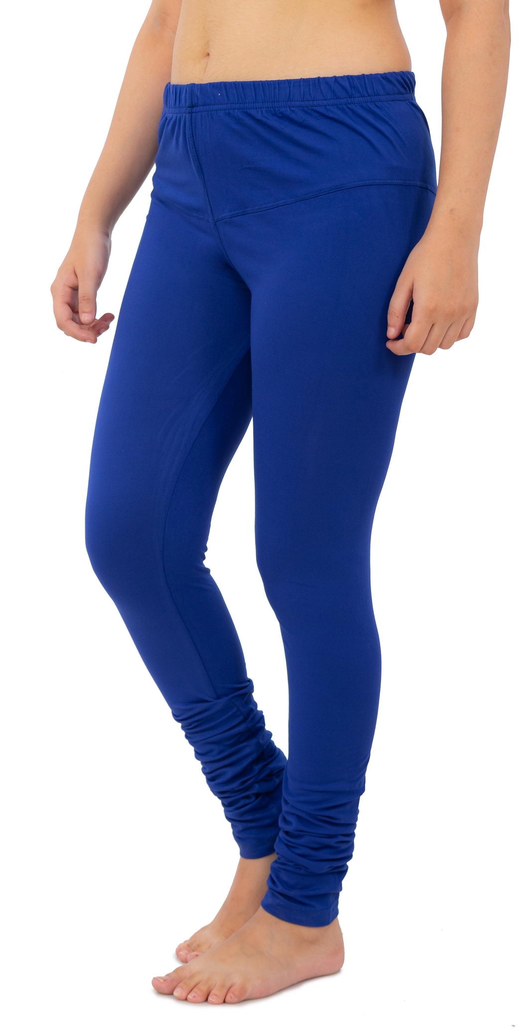 Women's Plain Leggings - Blue | AMOLDO