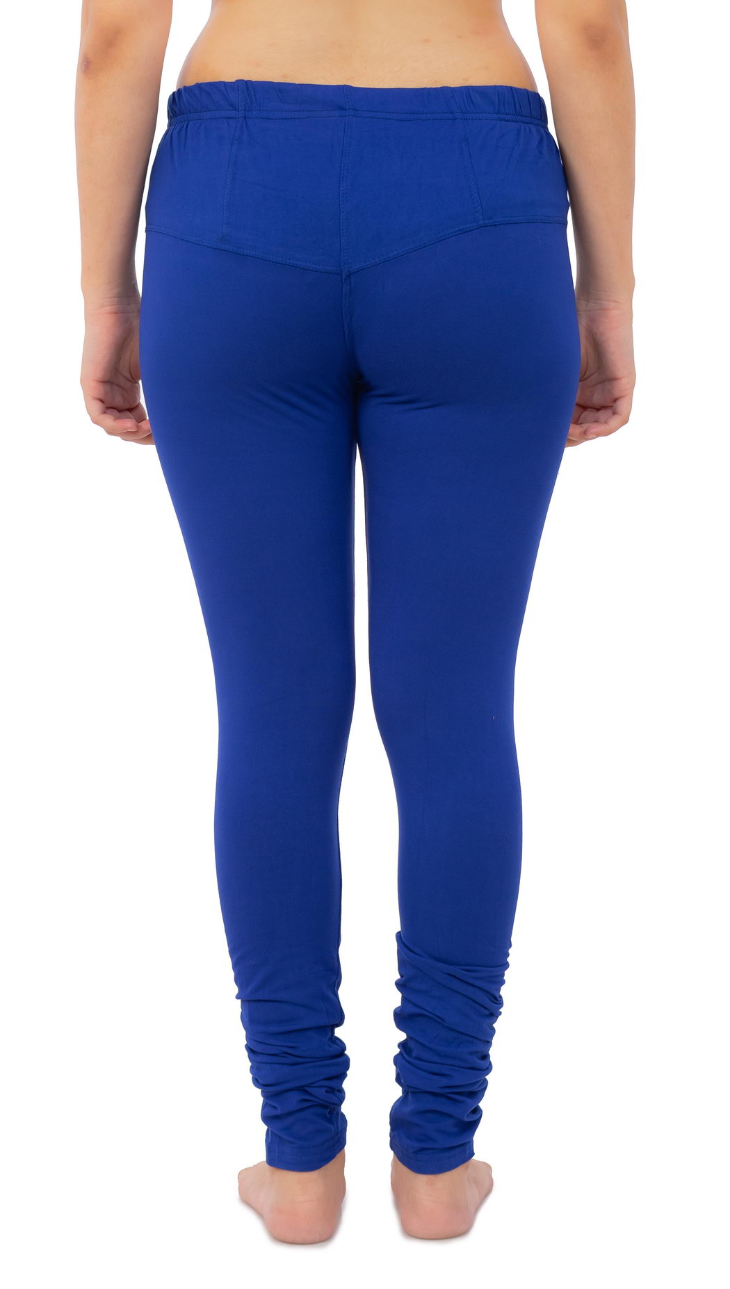 Women's Plain Leggings - Blue | AMOLDO