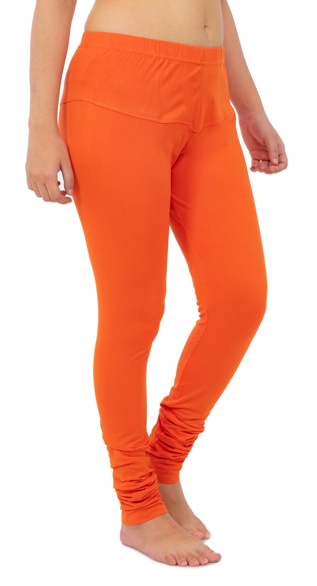 Women's Plain Leggings - Orange | AMOLDO