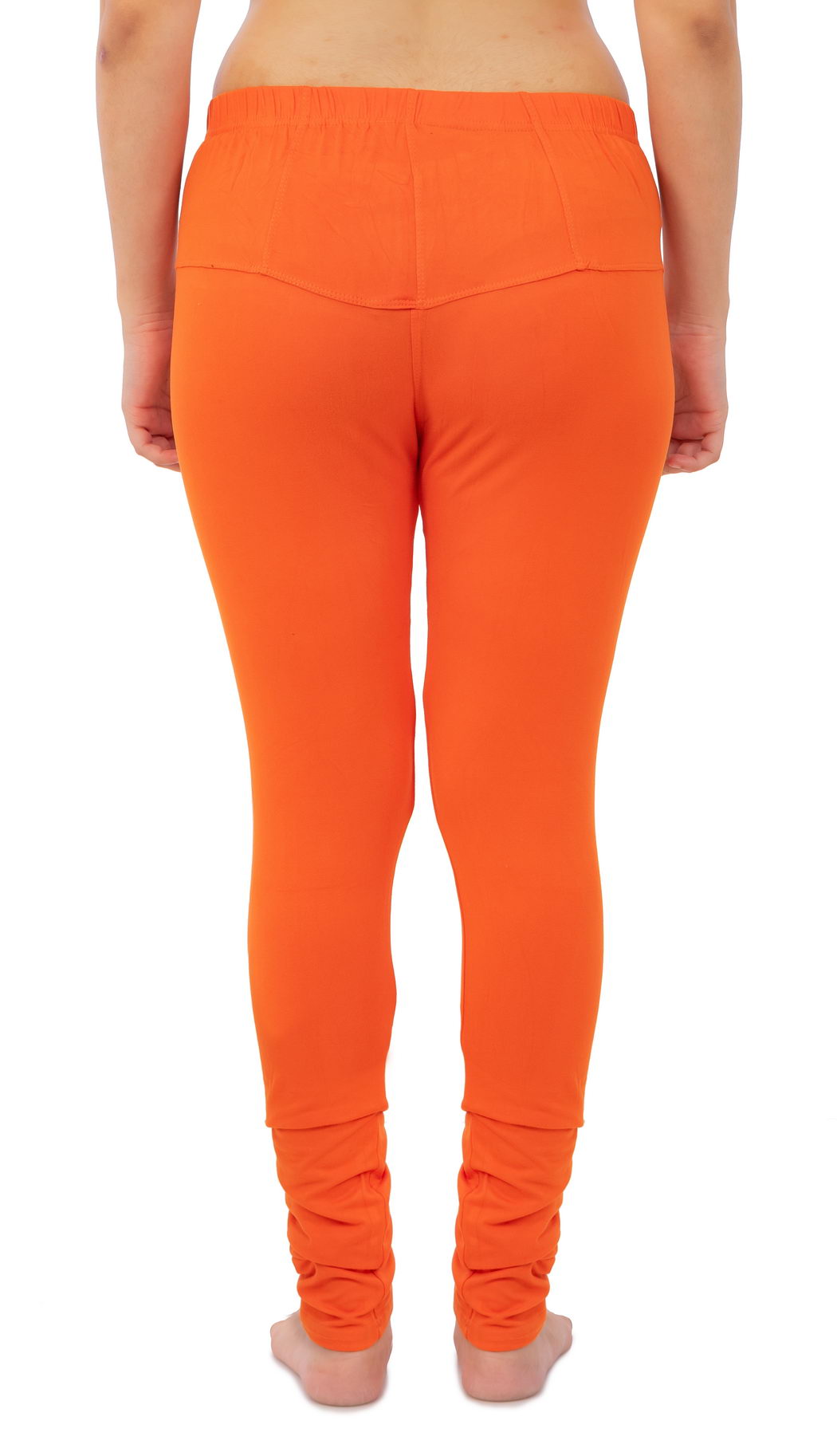 Women's Plain Leggings - Orange | AMOLDO