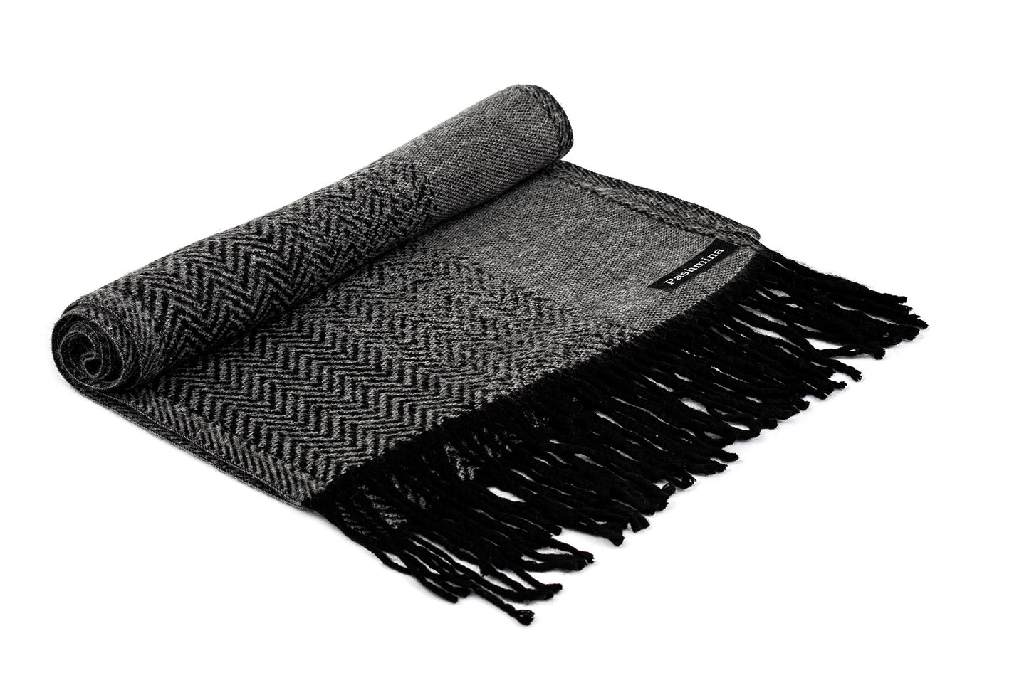 Woolen plain Muffler- Dark Grey | Amoldo