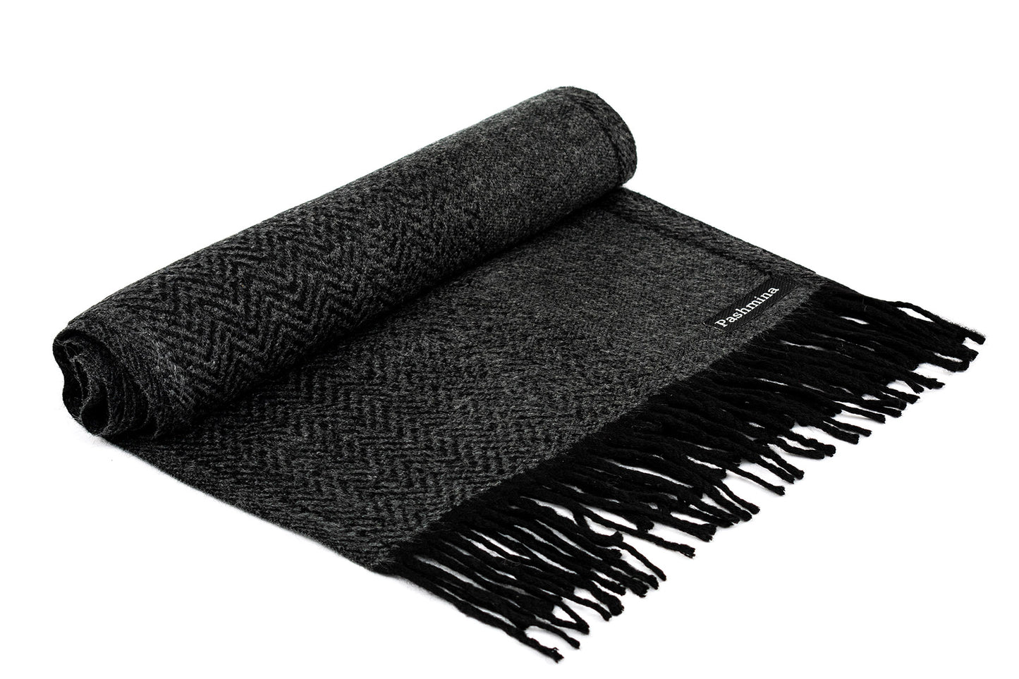 Woolen plain Muffler- Black | Amoldo