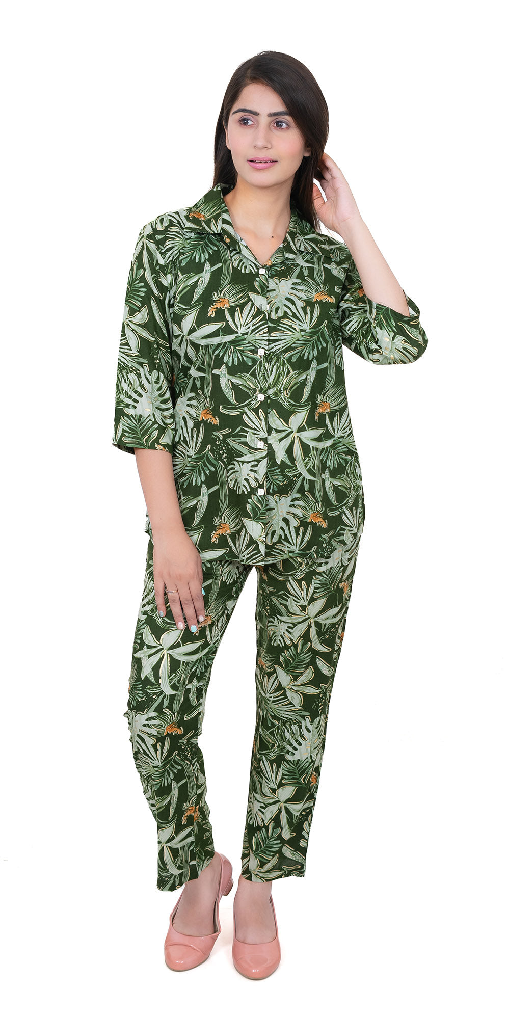 Wild Flora Co-Ord Set - Green