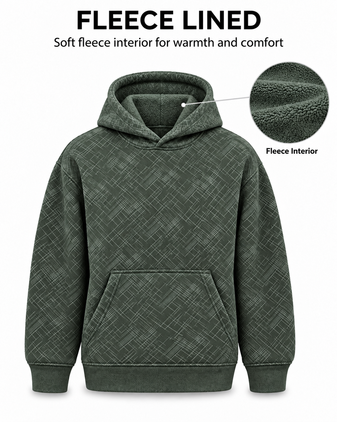 Women's Oversized 400+ GSM Hooded Sweatshirt | Olive