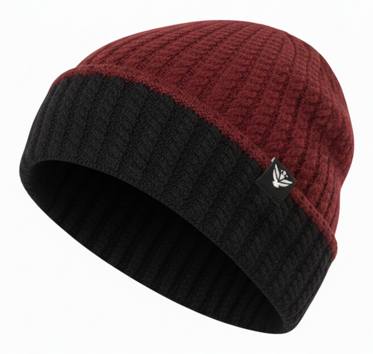 Unisex Woolen Winter Cap | Warm Knit Beanie - Maroon