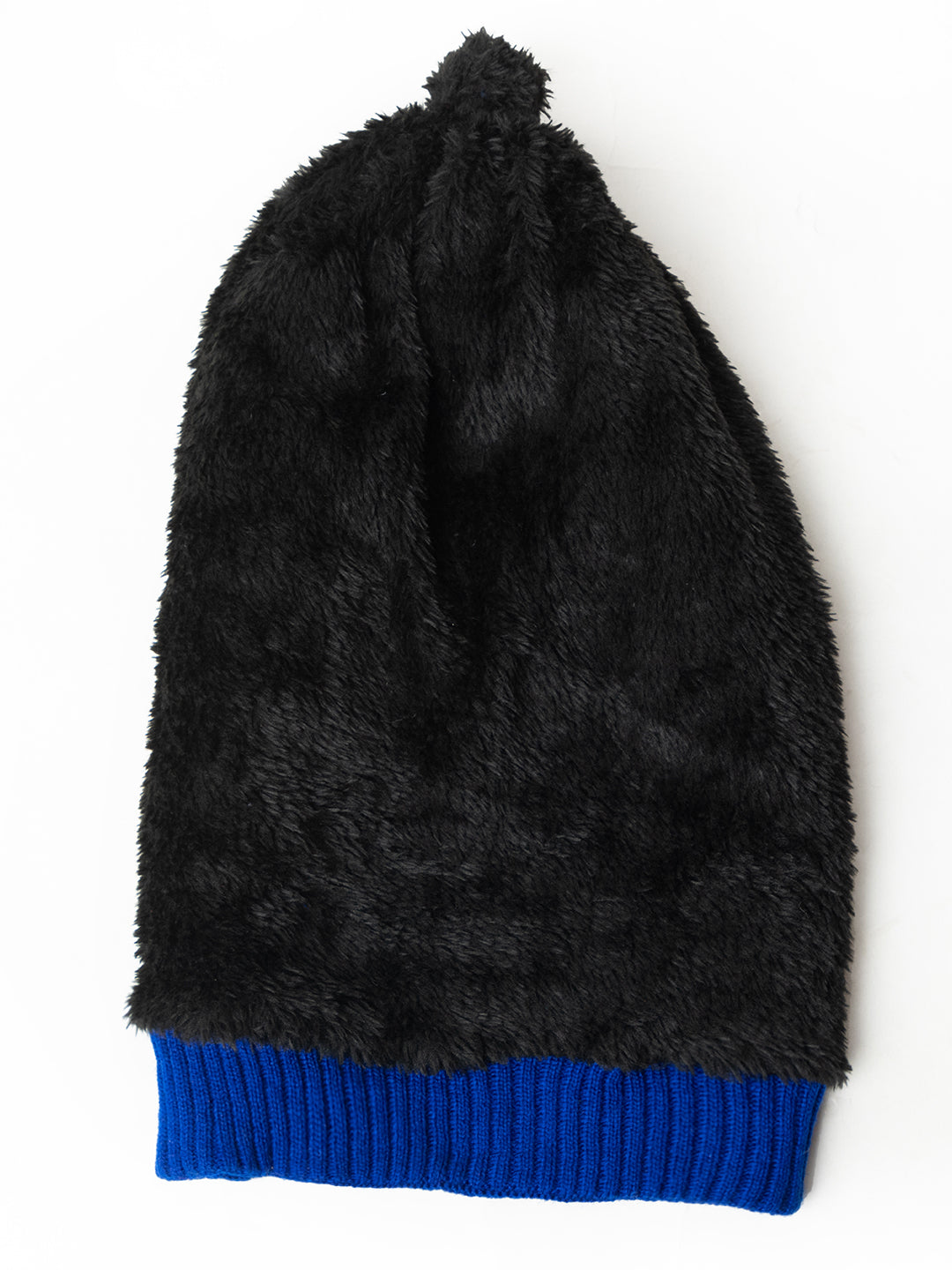 Amoldo unisex Soft and Warm Blue Winter Woolen Long Beanie cap