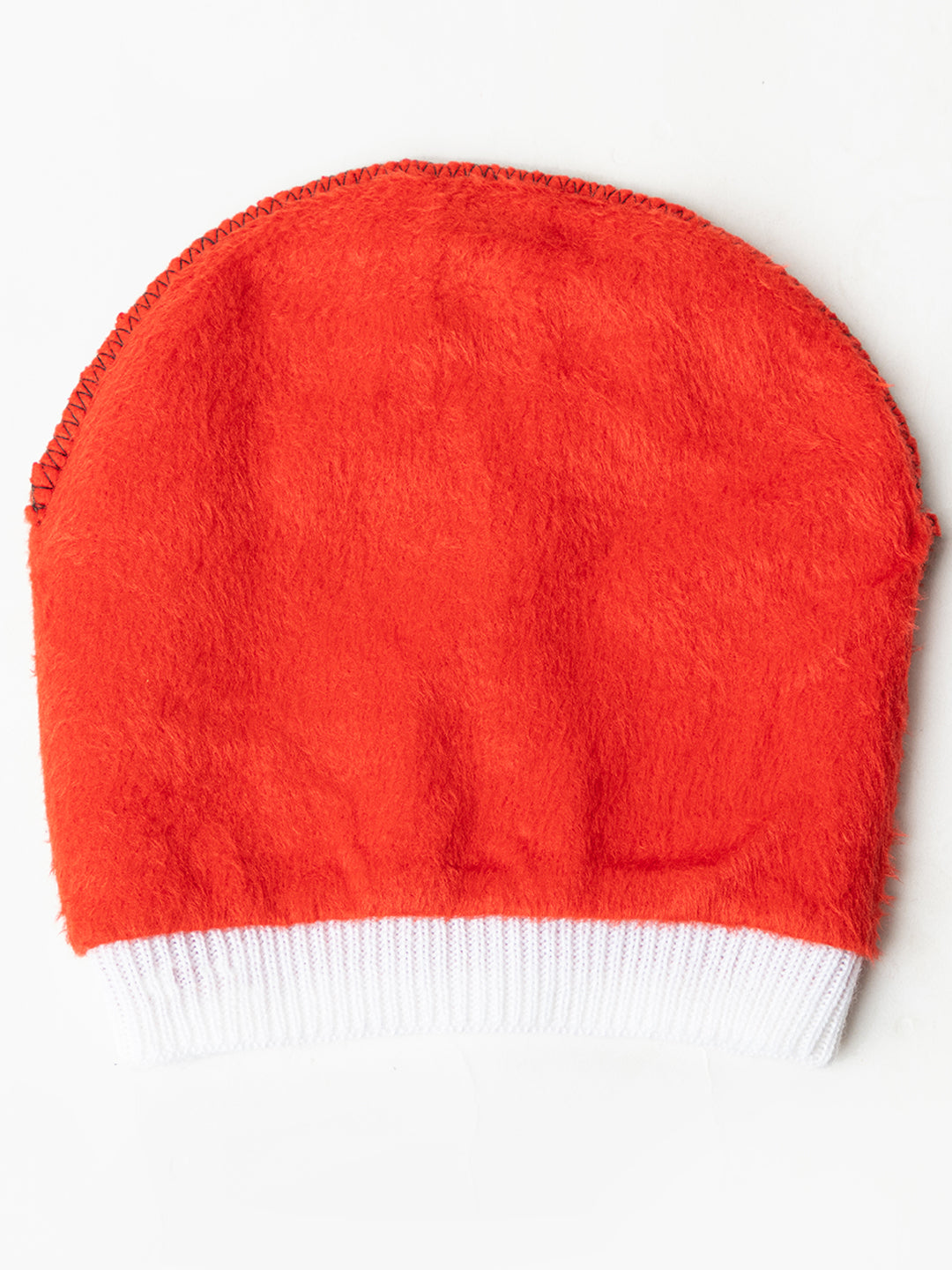 Unisex Woolen Fur Lining Beanie Cap- Red | Amoldo