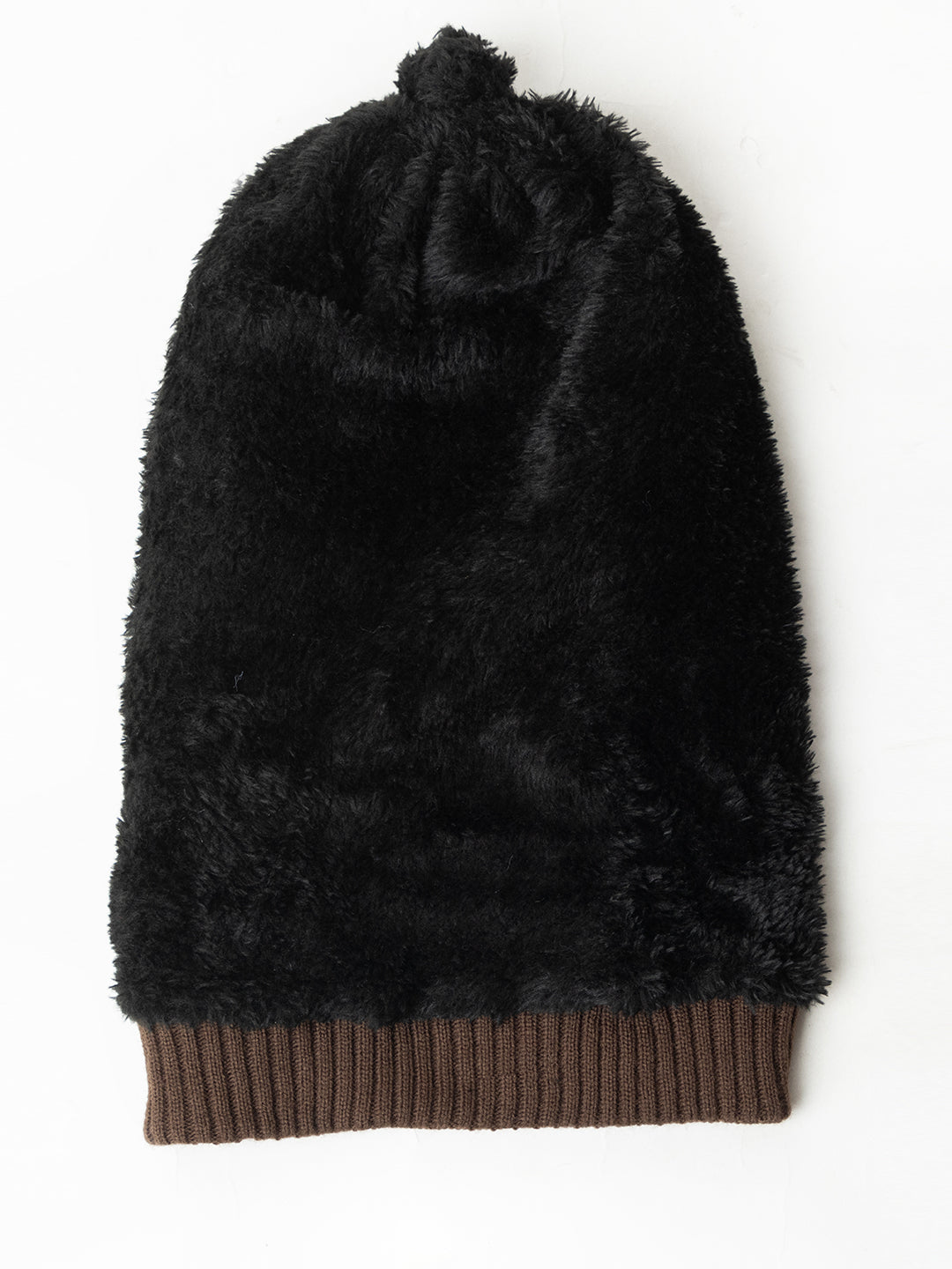 Amoldo unisex Soft and Warm Brown Winter Woolen Long Beanie cap