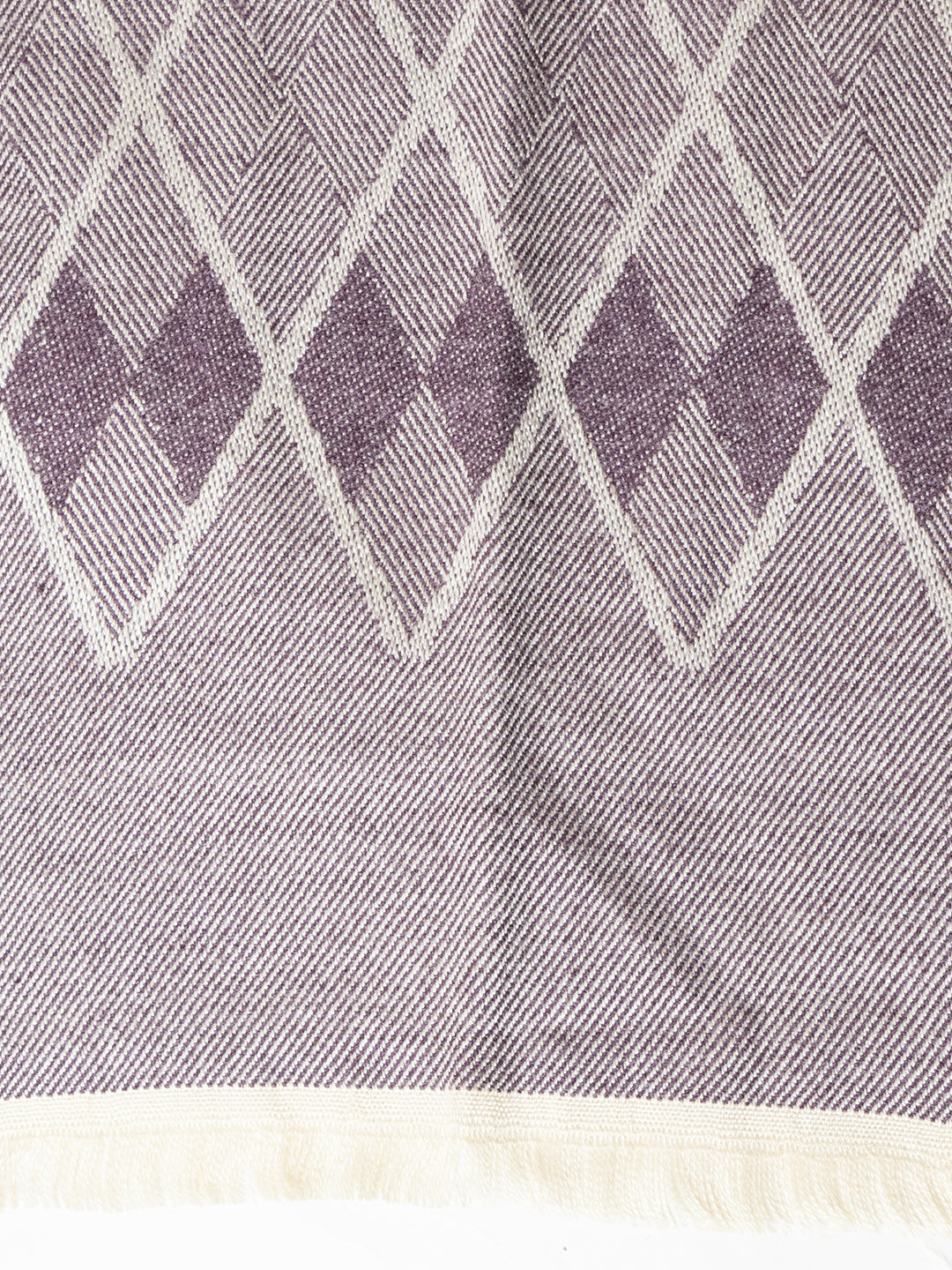 Woolen Diamond Muffler- Purple | Amoldo