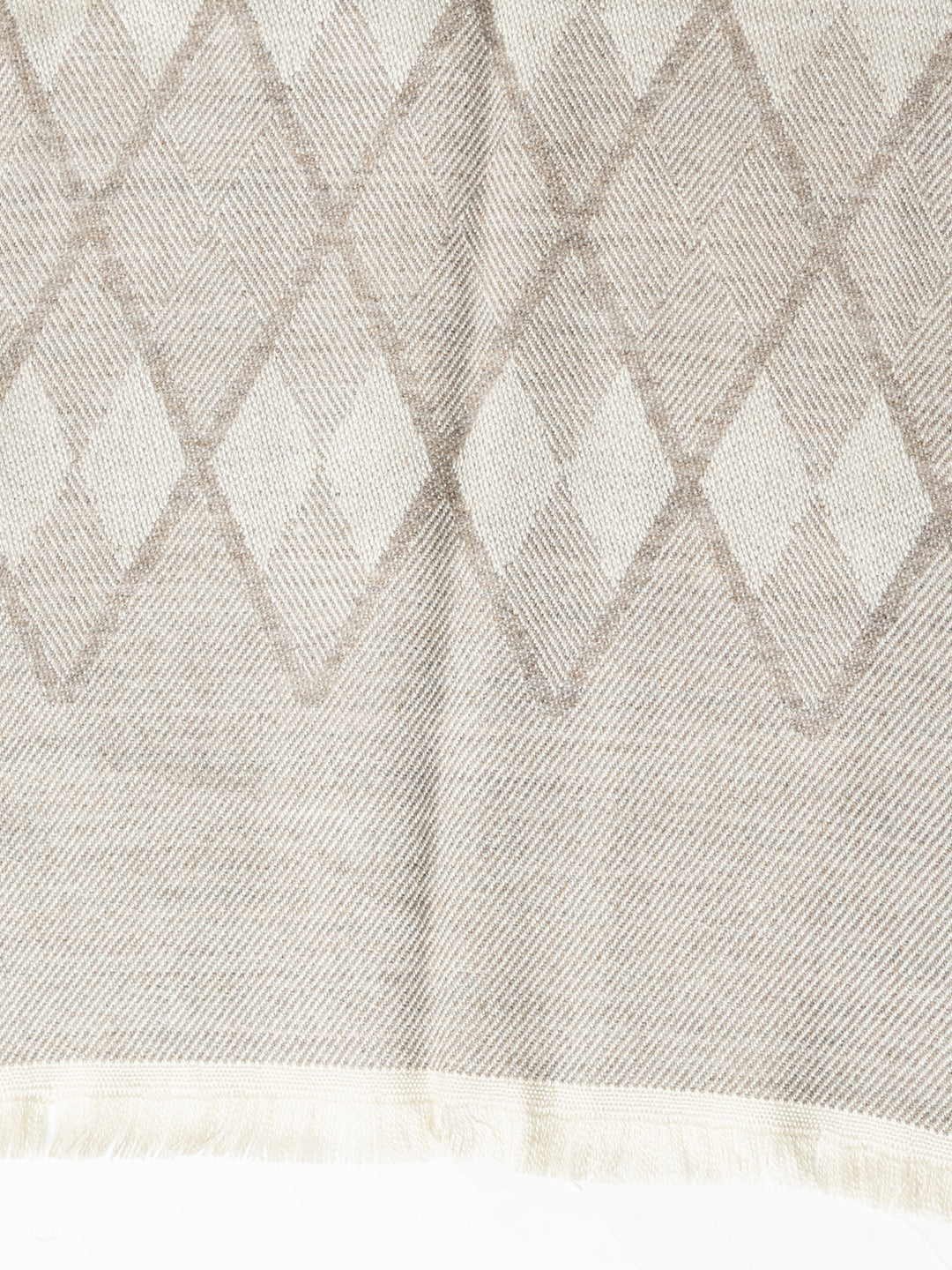 Woolen Diamond Muffler- Beige | Amoldo